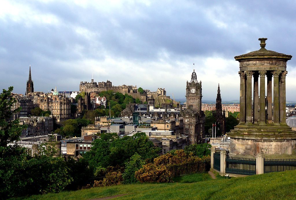 Edinburgh from Calton Hill - By permission of Wikimedia Commons