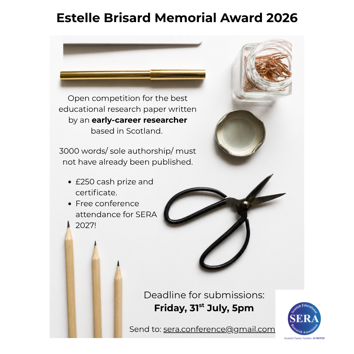 Estelle Brisard Memorial Prize 2025